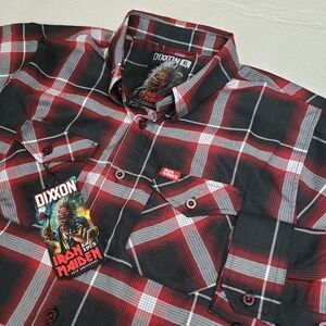 NWT Dixxon Men's XL "Iron Maiden 50th Anniversary" Flannel Shirt